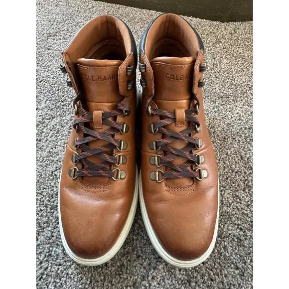 Men's Cole Haan Brown Grand Plus Essex Hiker Boots Size 7