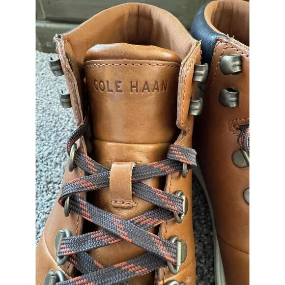 Men's Cole Haan Brown Grand Plus Essex Hiker Boots Size 7