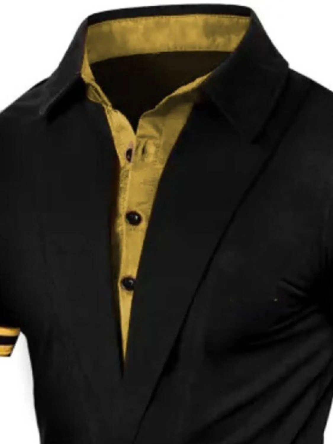 Men’s Contrast Short Sleeve Polo – Classic & Comfortable