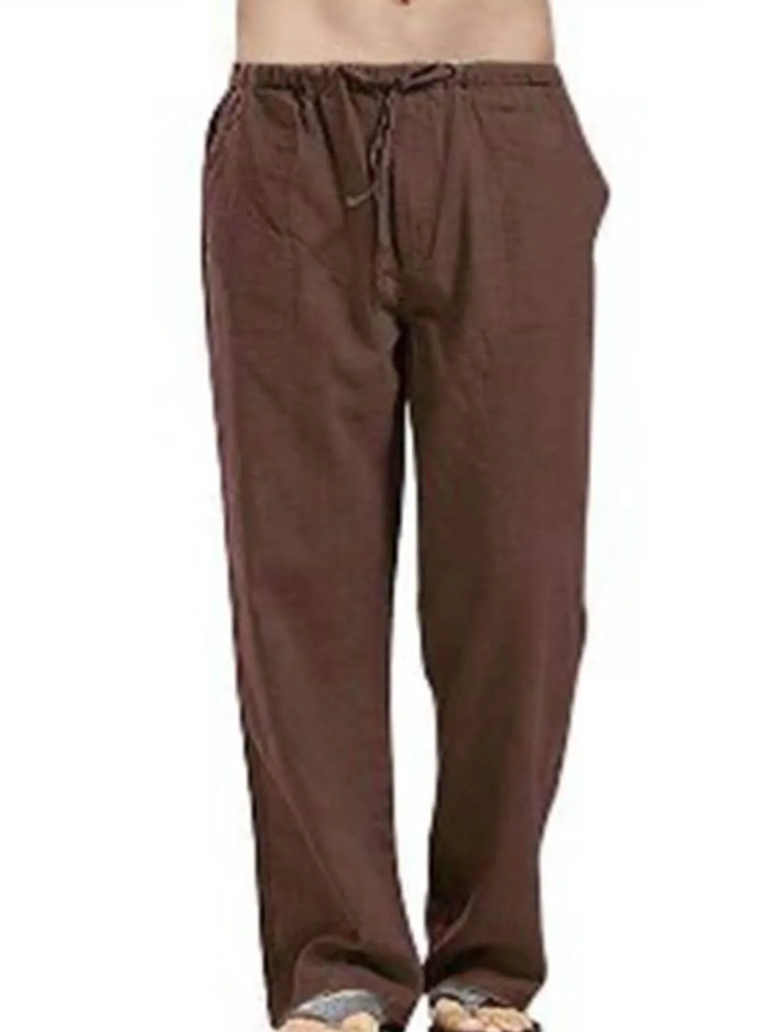 Men’s Drawstring Straight Leg Pants – Casual Comfort