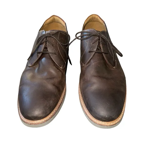 Mens Florsheim Highland Plain Toe Brown Leather Comfort Oxfords Shoes‎ Size 11 M