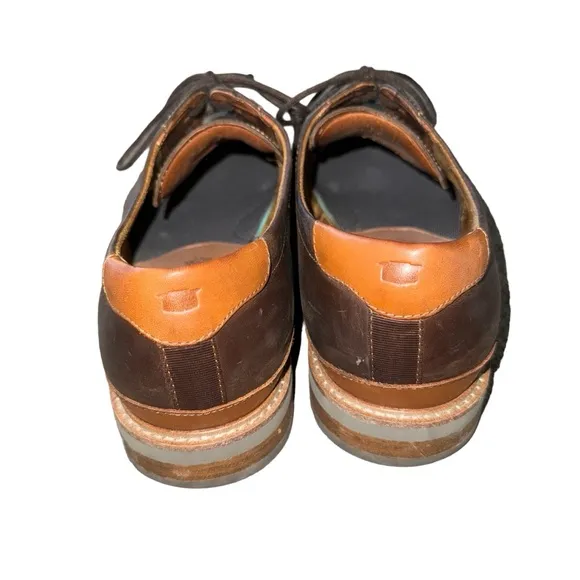 Mens Florsheim Highland Plain Toe Brown Leather Comfort Oxfords Shoes‎ Size 11 M