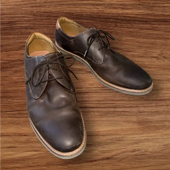 Mens Florsheim Highland Plain Toe Brown Leather Comfort Oxfords Shoes‎ Size 11 M