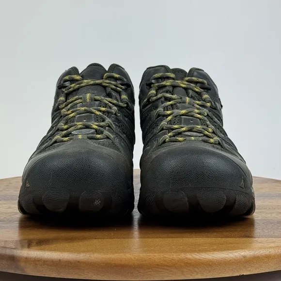 Mens Keen Utility Gray Leather Waterproof Steel Toe Work Hiking Boots Size 9 D