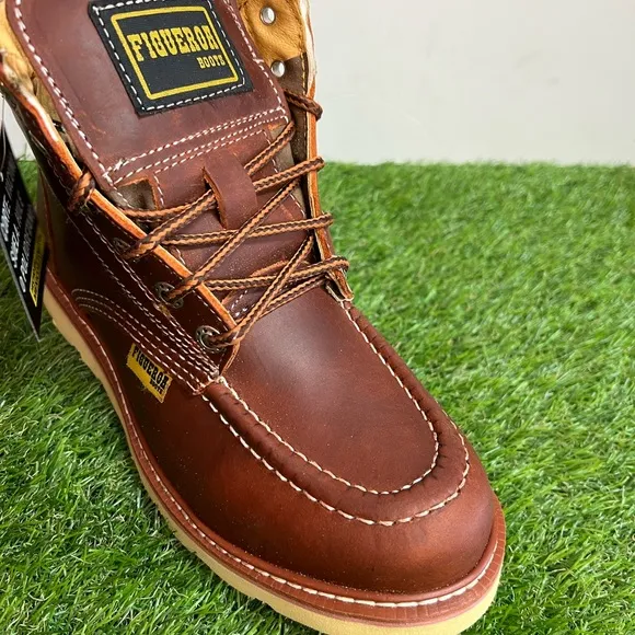 Men’s Laces Construction Work Leather boots comfortable Bota Liviana Cómoda