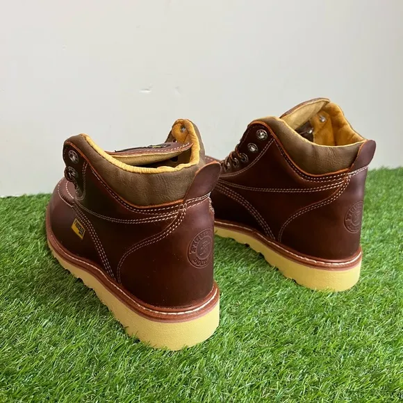 Men’s Laces Construction Work Leather boots comfortable Bota Liviana Cómoda