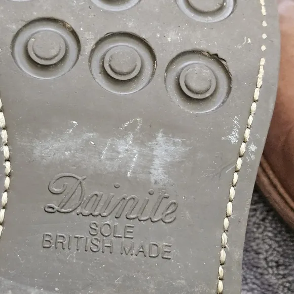 Mens leather boots- brown with side zip closure N.D.C made by hand.