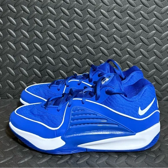 Mens Nike Athletic Basketball Shoes Blue‎ White Size 10