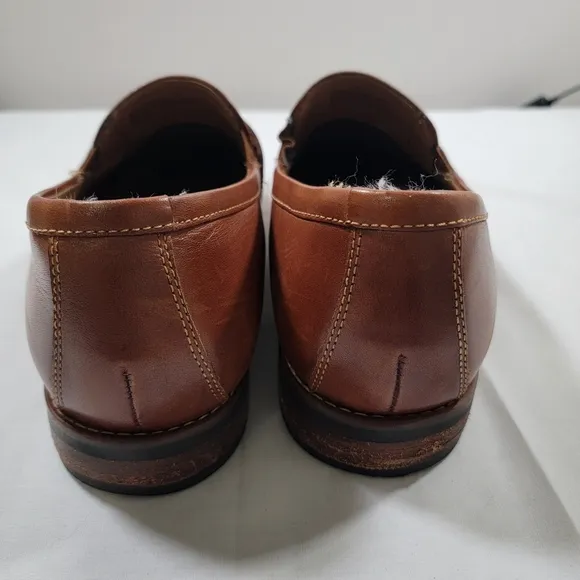 Mens Nunn Bush 84808 Moc Toe Penny Loafers Brown Size 11W