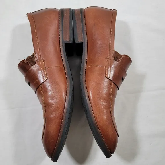 Mens Nunn Bush 84808 Moc Toe Penny Loafers Brown Size 11W