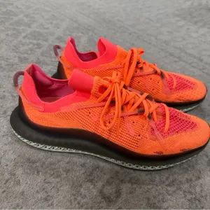 Mens Orange Red Adidas 4D Fusio Primeknit Running Shoes FY5929 US Size 11