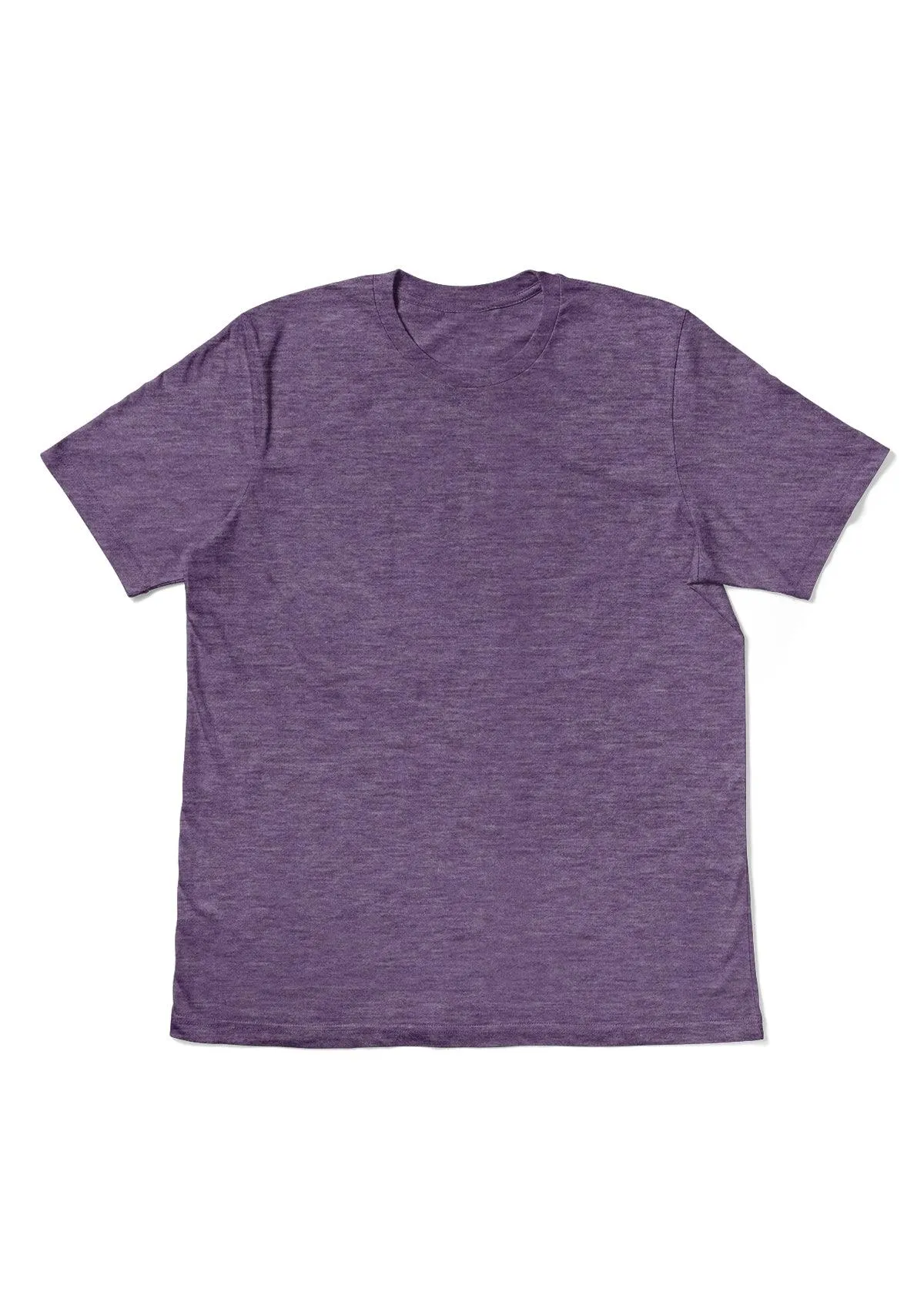 Men’s Purple Triblend Crew Neck T-Shirt