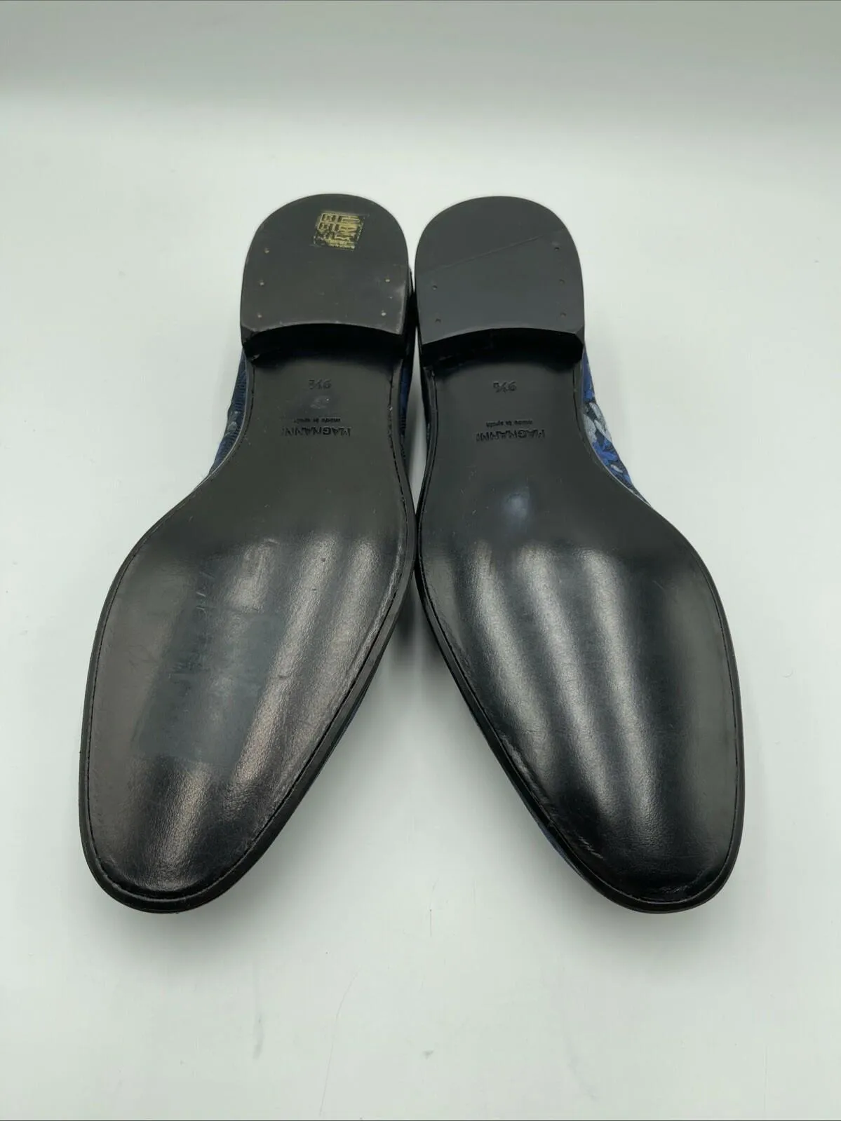 Men’s Saks Fifth Avenue Collection Floral Forma Loafers Blue Size 9.5M - Very Good