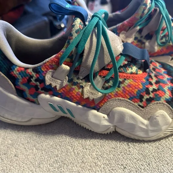 Mens Size 11.5 - adidas Trae Young 1 Tie-Dye Basketball Athletic Shoes