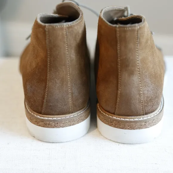Men's Suede Desert Chukka Ankle Boots Tobacco Brown Size 11M Casual Dress Shoe