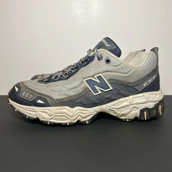 Mens Vintage 90s NEW BALANCE 602 Gray Athletic Shoes / Size 8