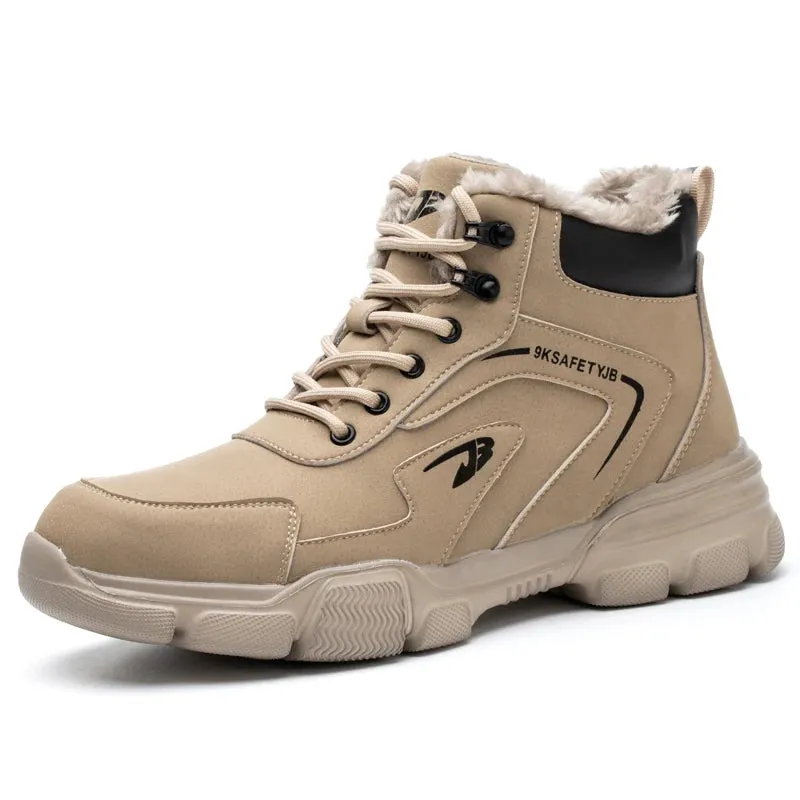 Men’s Winter Work Safety Boots – Steel Toe, Anti-Smash & Anti-Stab Work Shoes