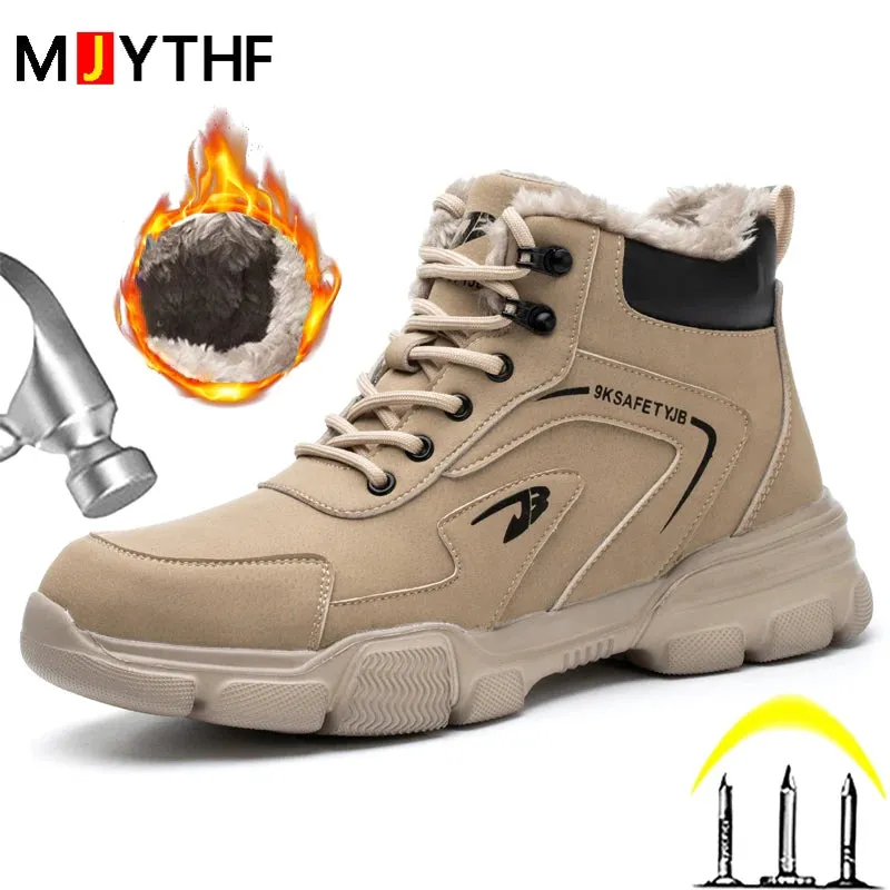 Men’s Winter Work Safety Boots – Steel Toe, Anti-Smash & Anti-Stab Work Shoes