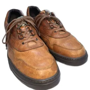 Mephisto Brown Leather Lace Up Casual Sports Shoes Size 11.5