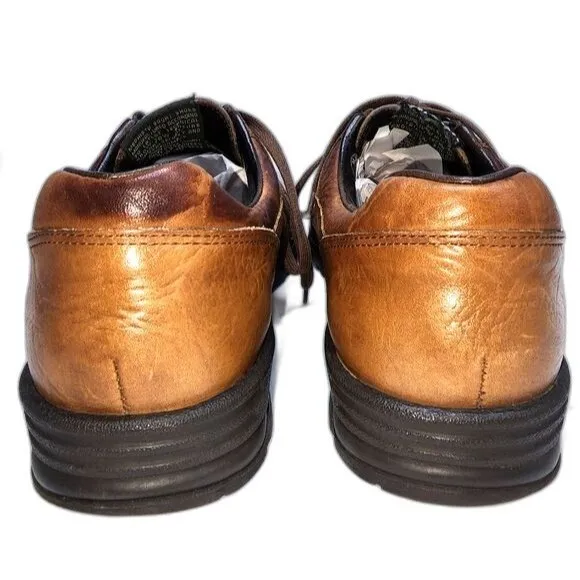 Mephisto Brown Leather Lace Up Casual Sports Shoes Size 11.5