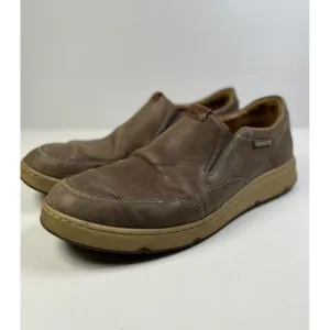 Mephisto Joss Shoes Mens Brown Leather Slip On Shock Absorber 7022424391 Size 10