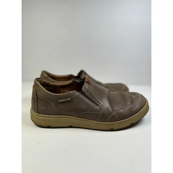 Mephisto Joss Shoes Mens Brown Leather Slip On Shock Absorber 7022424391 Size 10
