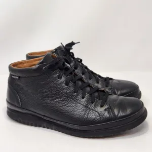 Mephisto Men Trevor Black Leather Ankle Boot Sneaker Size 10 Lace Up Zip Casual