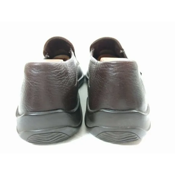 Mephisto Mens Air Jet Brown Pebble Loafers 10