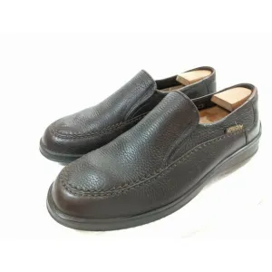 Mephisto Mens Air Jet Brown Pebble Loafers 10