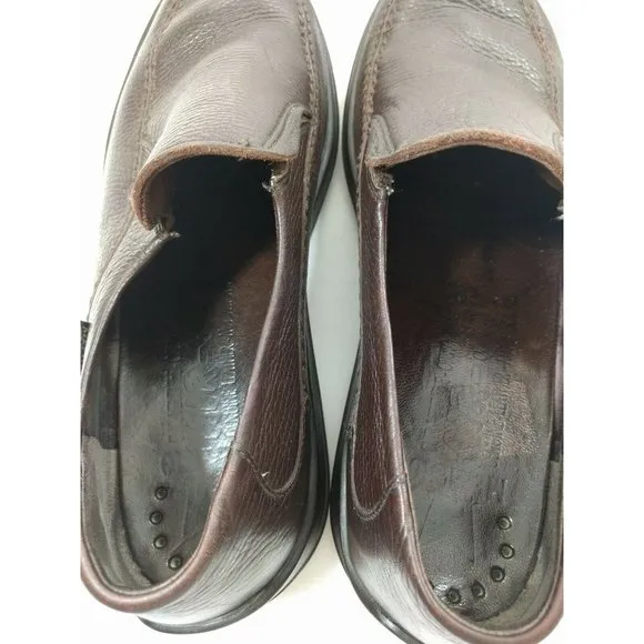 Mephisto Mens Air Jet Brown Pebble Loafers 10