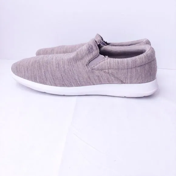 Merinos Sand Gray Wool Blend Slip On Shoes Men's Sz 12