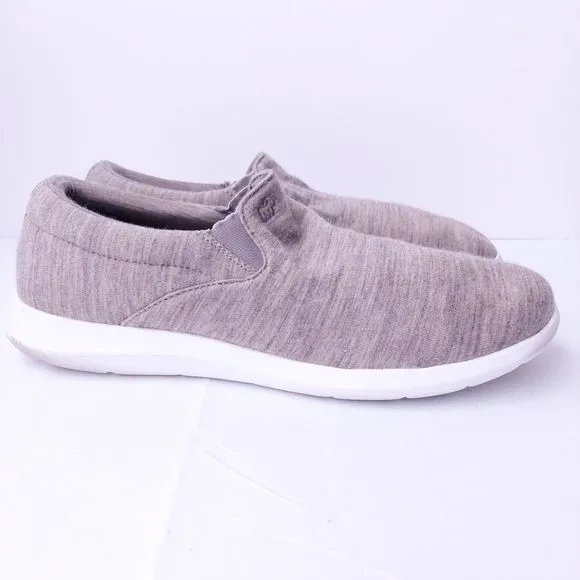 Merinos Sand Gray Wool Blend Slip On Shoes Men's Sz 12