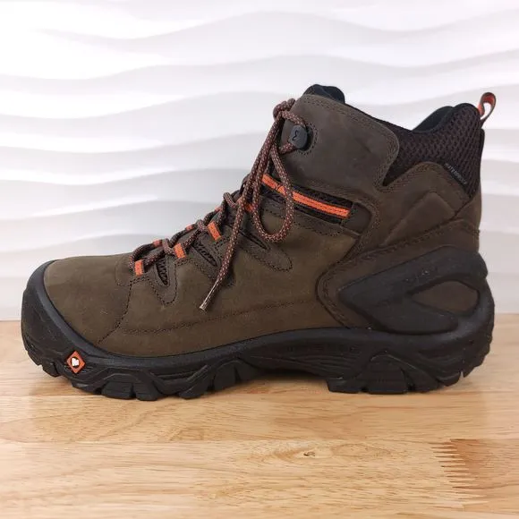 Merrell Boots Mens‎ Espresso Strongfield 6&quot; Composite Toe Waterproof Work Hiker