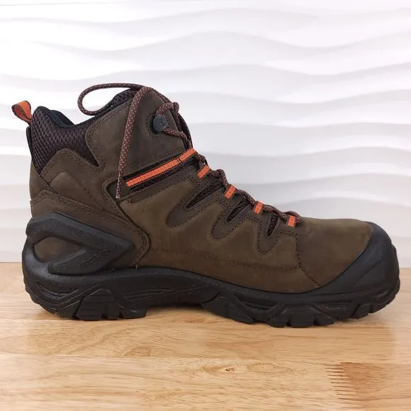 Merrell Boots Mens‎ Espresso Strongfield 6&quot; Composite Toe Waterproof Work Hiker