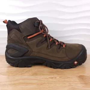 Merrell Boots Mens‎ Espresso Strongfield 6&quot; Composite Toe Waterproof Work Hiker