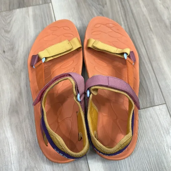 Merrell kahuna web apricot orange women’s sandals vibram sole size 11