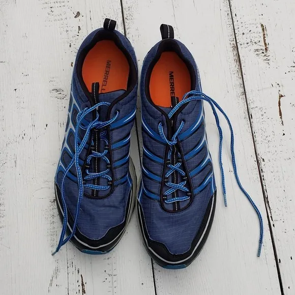 Merrell Men's Blue Wing Athletic Shoes SZ 15 Air Cushion Blue