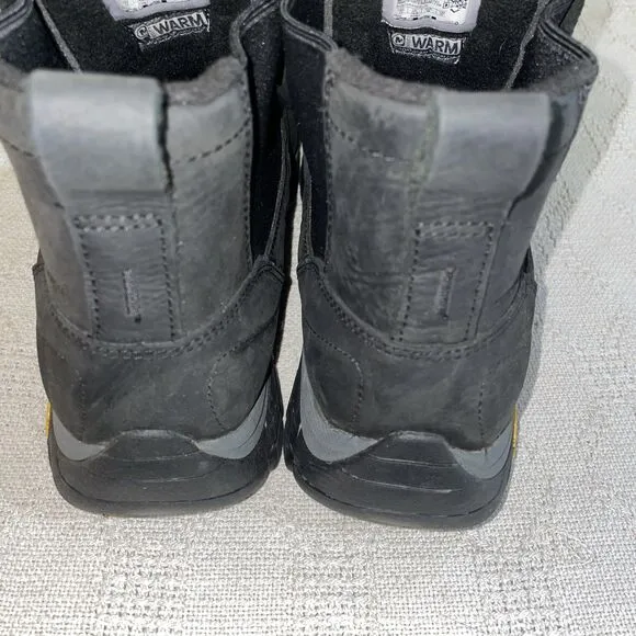 Merrell Men’s Hiking Boots Size 13 M Black Leather Outdoors Rugged Athleisure