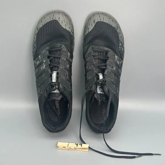 Merrell Trail Glove 5 Men's 10.5 Black Athletic Shoes Lace Low Barefoot Sneakers