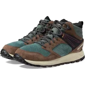 Merrell Wildwood Mid Leather WP Hiking Boots Mens Size 13 Forest Green J068031