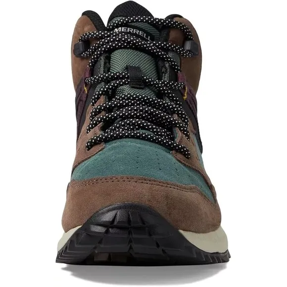 Merrell Wildwood Mid Leather WP Hiking Boots Mens Size 13 Forest Green J068031