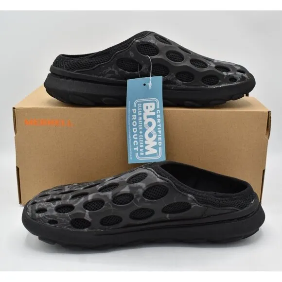 Merrell Womens Size 7 Hydro Mules 1TRL Black Slip On Shoes