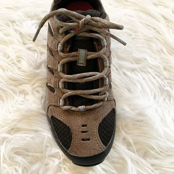 Merrell Womens Work Boots Brown Black Leather Waterproof Lace Up 5 New