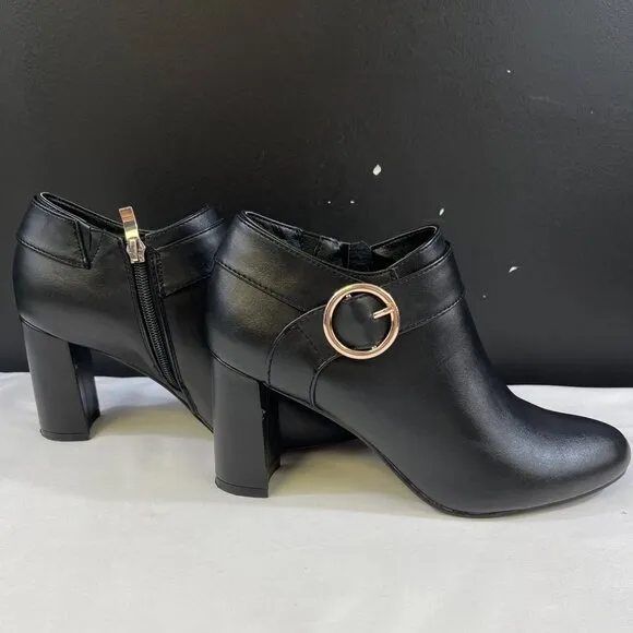 Michael by Michael Shannon Coraline Womens Black Ankle Boots Size 8M SKU 6394