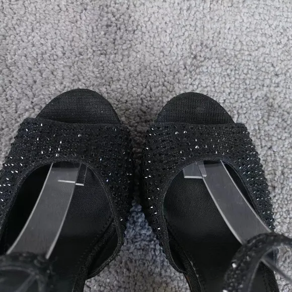 Michael Kors Bennett Womens Size 7 Shoes Rhinestone Crystal Platform Heels