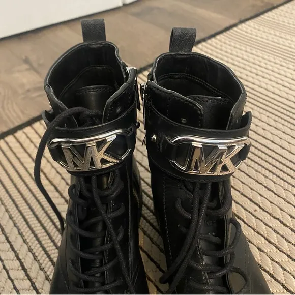Michael Kors Kincaid Leather Combat Boot