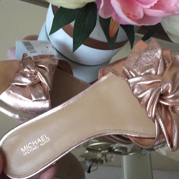 Michael Kors Metallic Sandals