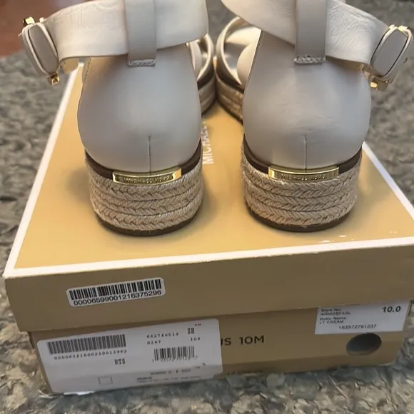 MICHAEL KORS platform espadrille sandals