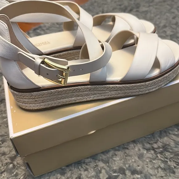 MICHAEL KORS platform espadrille sandals