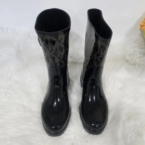 Michael Kors Tall Rain Boots Size 10